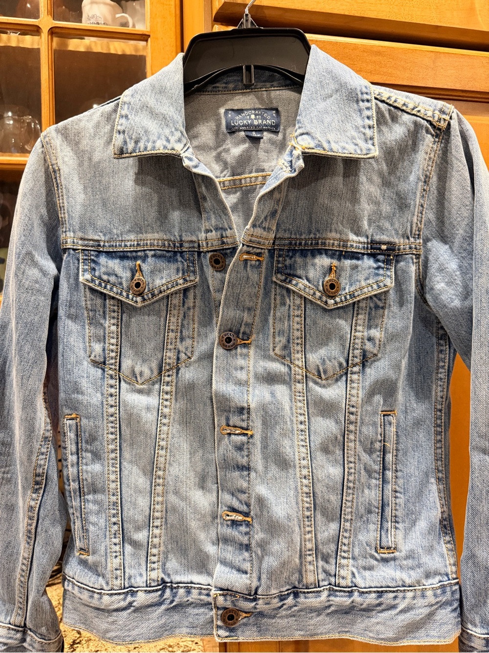 Lucky Brand Light Wash Denim Jacket for Men